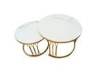 Gold White Marble Table (AP-24)