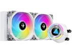 GOLDEN FIELD SF240 RGB All-in-One 240mm Liquid CPU COOLER WHITE