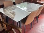 Granite Dining Set + 4 Chairs