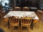 Granite Dining Set with Tiffany Chairs