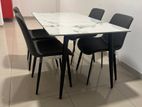 Granite Dining Table + 4 Chairs