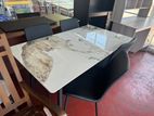 Granite Dining Table and 4 Chairs