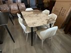 Granite Dining Table with 6 Chairs