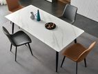 granite dining table with chairs cushion