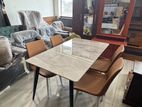 Granite Dining Table with Chairs