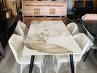 granite dining table with chairs