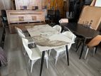 Granite Dining Table with Chairs