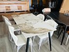 Granite Dining Table with Chairs