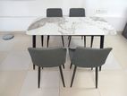 Granite Dining Table with Chairs