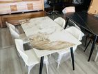 Granite Dining Table with Chairs