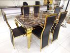 Granite Dining Table with Chairs