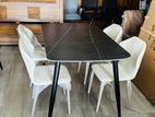 Granite Dining Table with Chairs