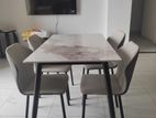 Granite Dining Table with Chairs