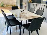 Granite Dining Table with Chairs