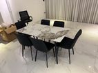 Granite Dining Table with Chairs