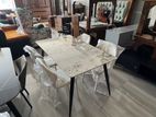 Granite Dining Table with Chairs