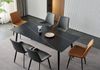 Granite Dining Table with Cushion Chairs Furniture