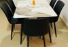 Granite Dining Table with Cushion Chairs Tables & Chairs