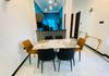 Granite Dining Table with Cushion Chairs