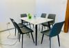 Granite Dining Table with Cushion Chairs