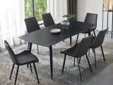 Granite Dining Table with Cushion Chairs