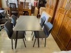 Granite Dining Table with Cushion Chairs