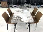 Granite Modern Dining Table & 4 Chair