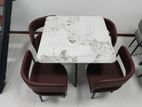 Granite Space Saving Dining Table & Chair