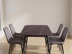 Granite Table Dining with 4 Chairs