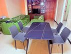 Granite Table Dining with 4 Chairs