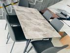 Granite Top Dining Table 6 Chair Set