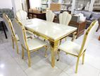 Granite Top Luxury 6 Chair Dining Table Set 622#