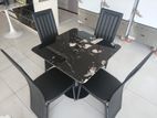 Granite Top Table with 4 Chairs