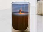 Gray Glass LED Electric Candle