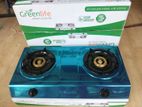 Green Life Double Burner Gas Cooker