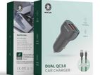 Green Lion 36W Dual Ports Car Charger with USB to Type C Cable