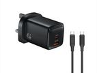 Green Lion G-Charge Series 45W Dual Port Wall Charger with Type C Cable