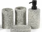 Grey bathroom ceramic set