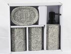 Grey bathroom ceramic set