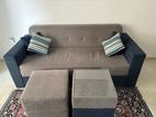 Grey Blue Sofa Set