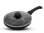 Grill Appam Cookware with Glass Lid