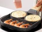 Grill Fryer Pan - 2 Hole Ceramic