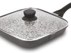 Grill Pan Stoned Finish Orange 22 Cm
