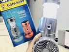 GSH-9299 Solar Charging Camping Light with Fan and Power Bank