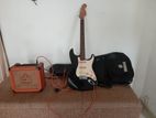 Guitar and amplifier
