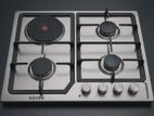 GUVEN (German Technology) 3 Gas Burner +1 Electric Hot Plate Cooker Hob