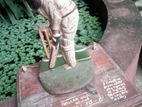 Gw Grace Cricket Memorabilia in Cast Iron and Wooden Base