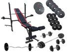 Gym Set with Weight Plates