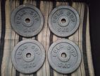 gym workout steel plates with bars