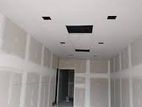 Gypsum Board Partition with Ceiling Work